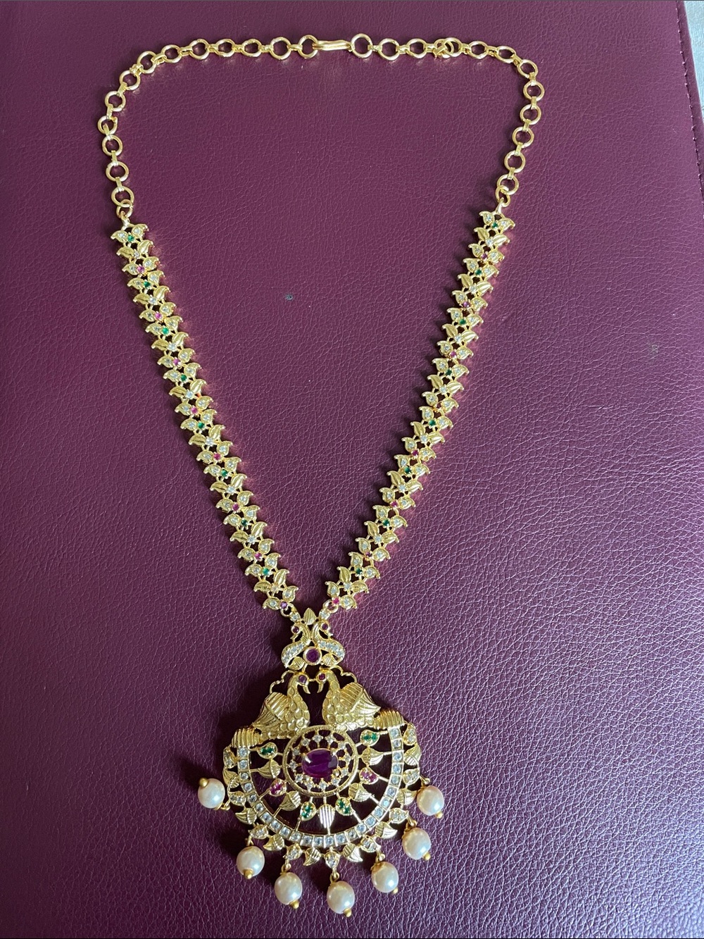 Gold-Tone Pearl Drop Statement Necklace - Women Jewelry